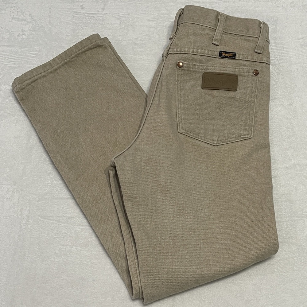 Wrangler Jeans Mens 29x30 (Fit 30x29) Tan Cowboy Cut Slim Fit  A001 4020  Cotton